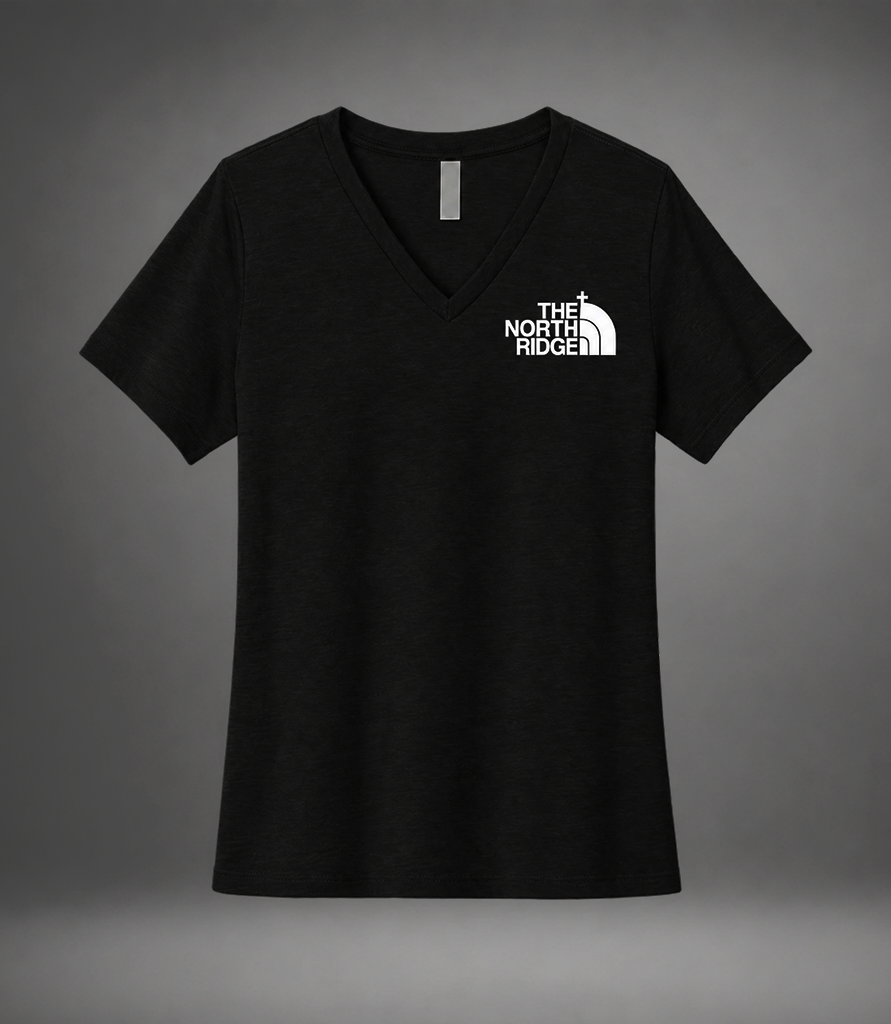 BELLA+CANVAS® Women’s Relaxed Heather CVC V-Neck Tee