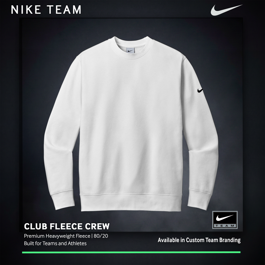 Nike Club Fleece Sleeve Swoosh Crew